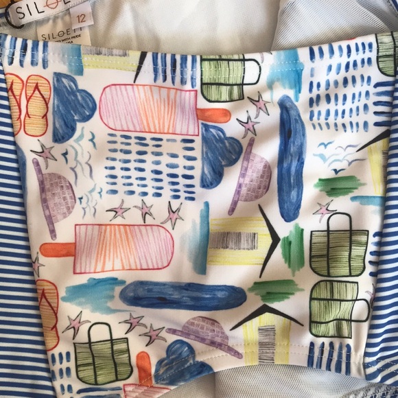 Siloett High Rise Bikini Bottoms, Multicolored NWT - Picture 3 of 8